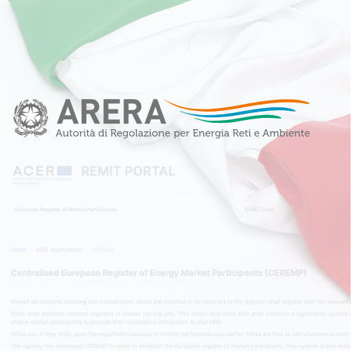 Italy Announces Switch to ACER’s REMIT CEREMP Register